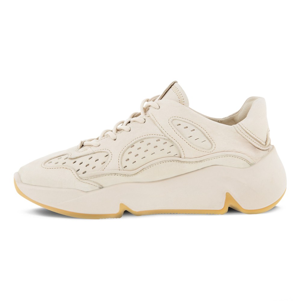 ECCO Womens Sneakers Beige - Chunky Laced - WUX-164820